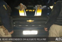 116 mil reais apreendidos em Alegrete no tanque de um carro 116 mil reais apreendidos em Alegrete