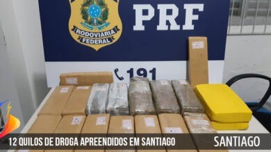 PRF prende traficante com mais de 12 quilos de droga em Santiago PRF prende traficante com mais de 12 quilos de droga em Santiago