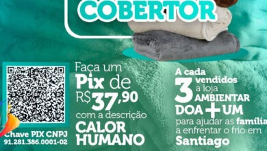 Operação Calor Humano Santiago rs: Faça um Pix e doe um cobertor Operação Calor Humano Santiago rs: Faça um Pix e doe um cobertor